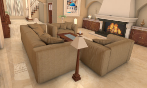 A stylish living room designed by Live Home 3D team