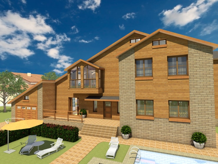 A house created in Live Home 3D