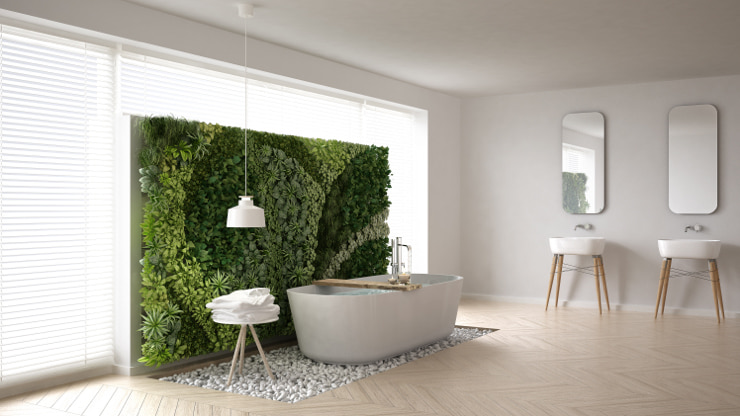 A spa bathroom
