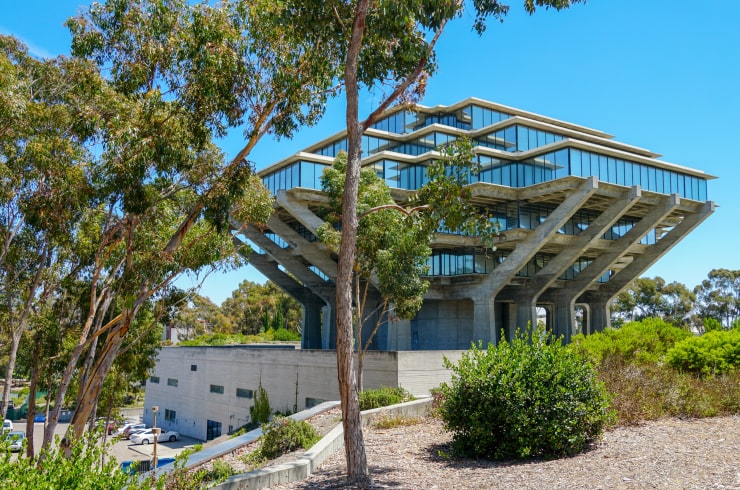 Geisel Library of University of California in San Diego, USA.