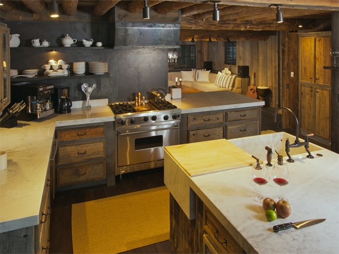 Rustic kitchen design