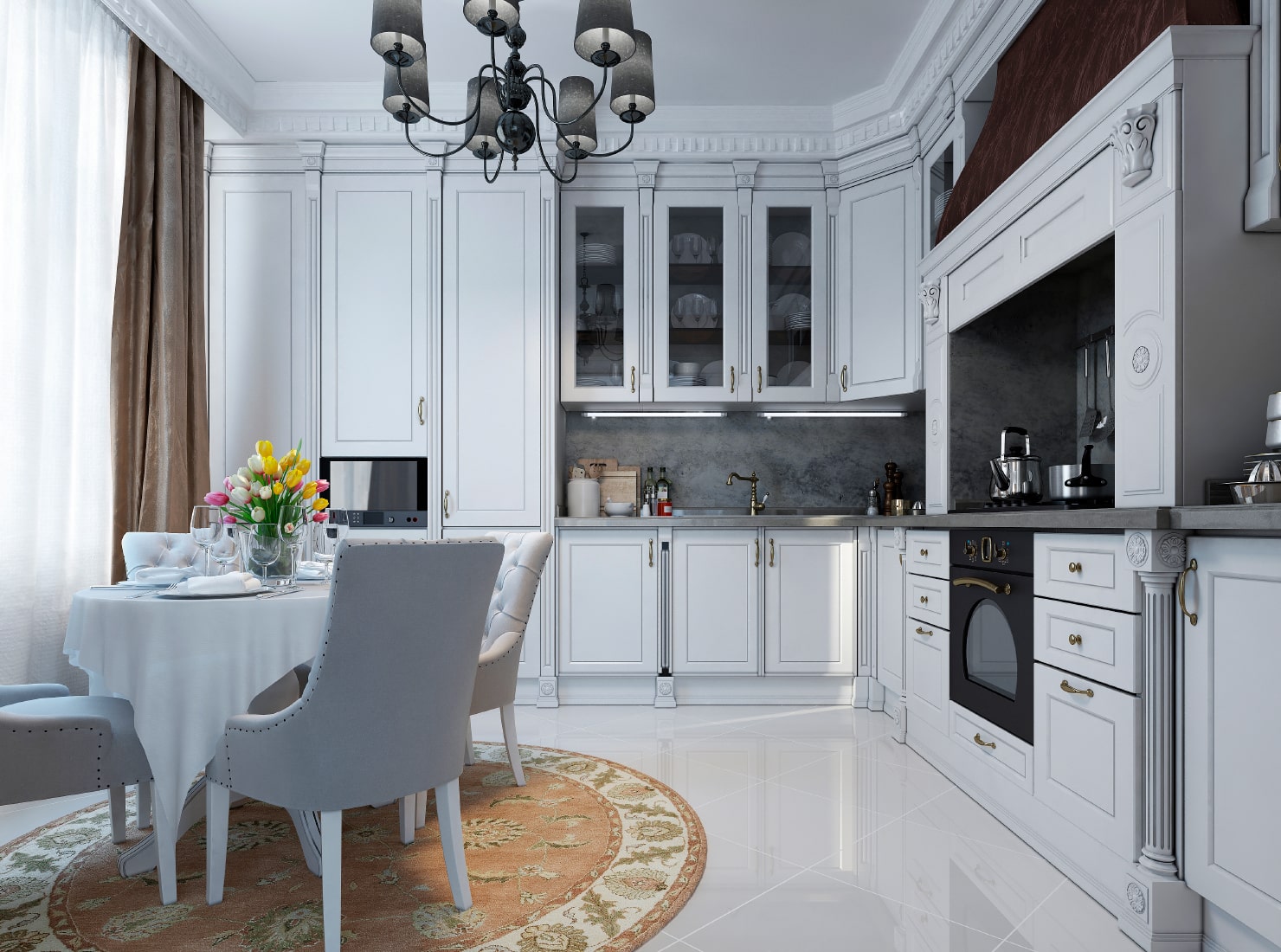 Traditional kitchen example.