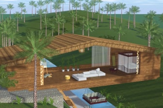 A house project created in Live Home 3D for Android.