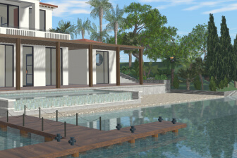 A house designed in Live Home 3D for Android.