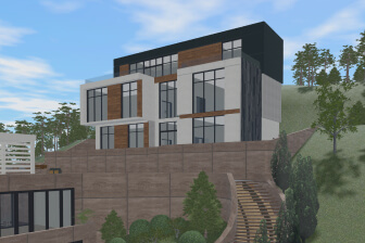 A house designed in Live Home 3D for iOS / iPadOS.