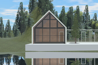 A house designed in Live Home 3D for Windows