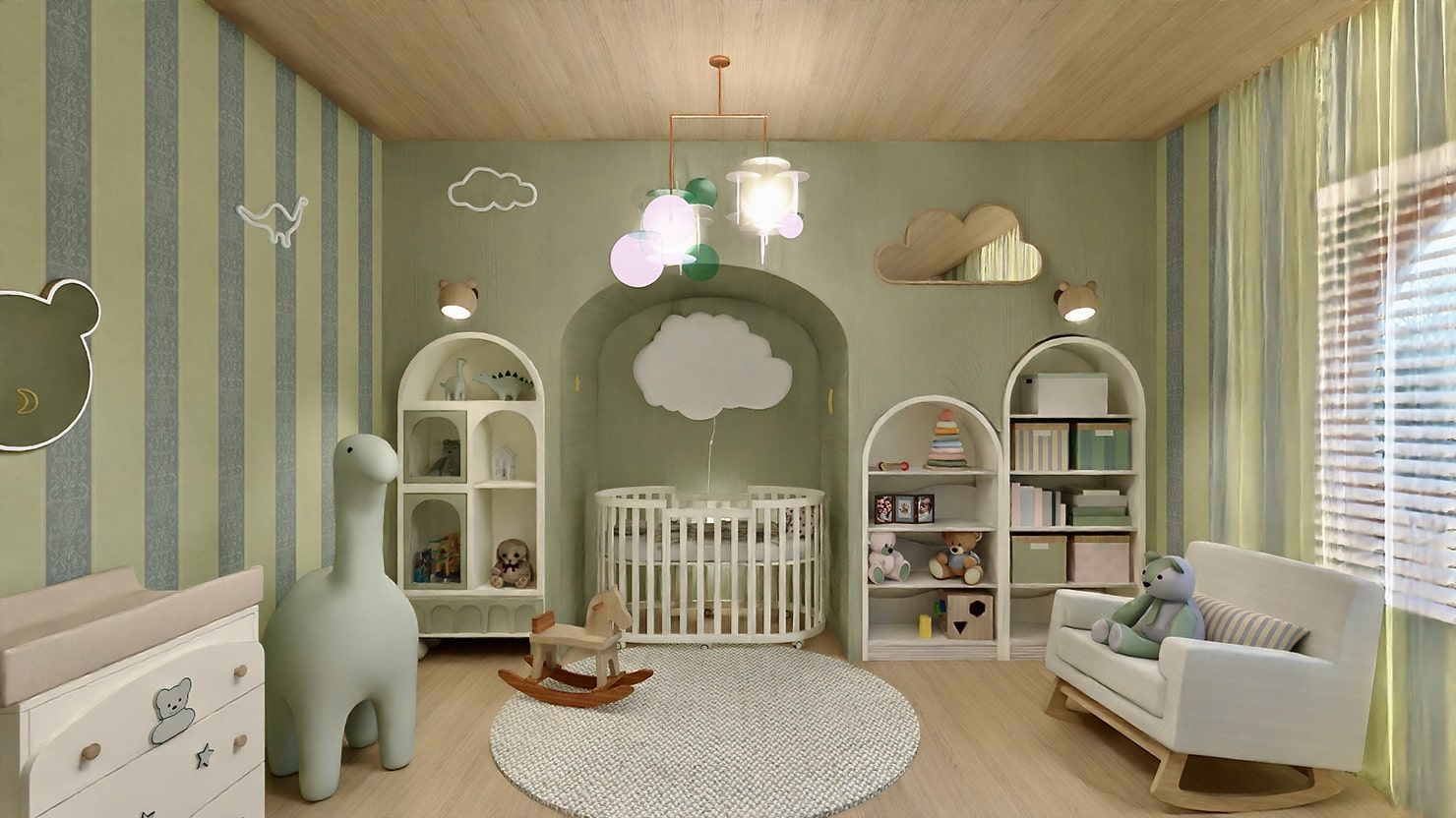 Kid’s room created in Live Home 3D.