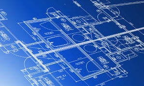An architectural blueprint