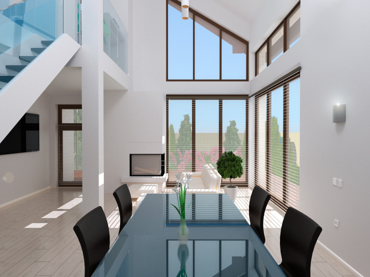 A snapshot of a living room designed in Live Home 3D.