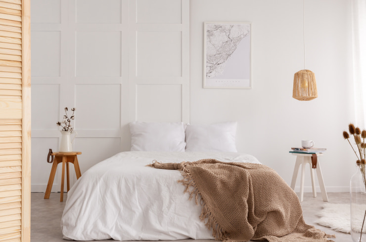 Minimalist bedroom design.