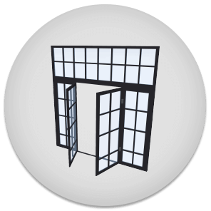 Collection of Doors, Windows and Gates icon