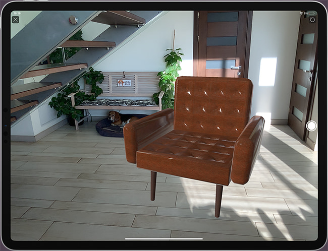 AR model in interior