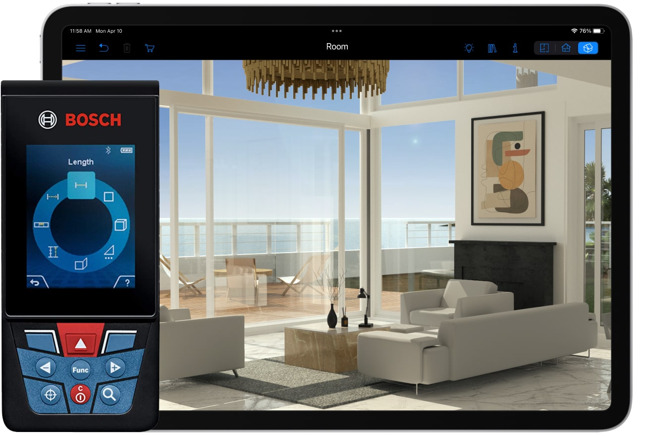 Bosch Laser Measure Integration With Live Home 3D — Live Home 3D