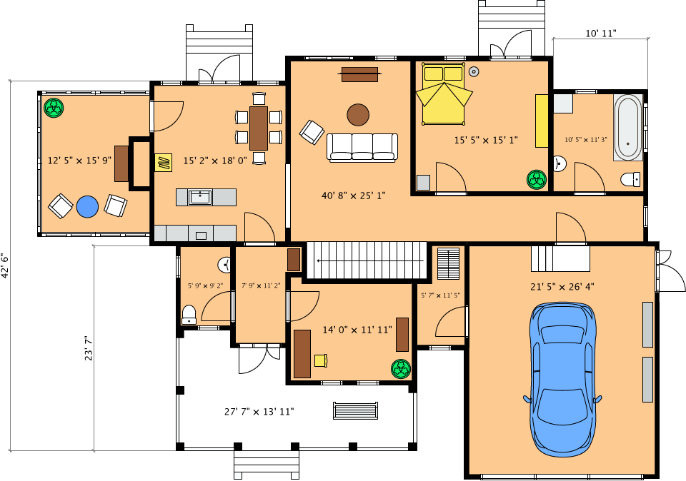 Floorplanner - A 2D floorplan created with floorplanner.com