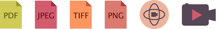 BMP, JPEG,Tiff, PNG, AR Export, 360° Videos export options in Live Home 3D for iPad and iPhone.