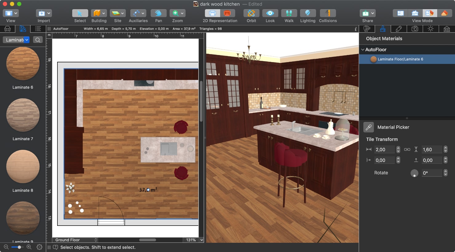 Kitchen Planner — Live Home 3D