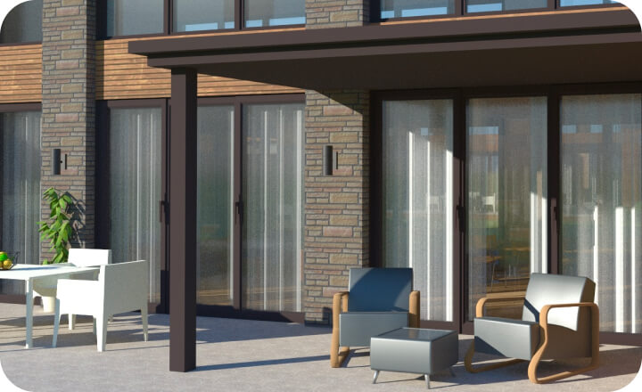 Creating a Courtyard.