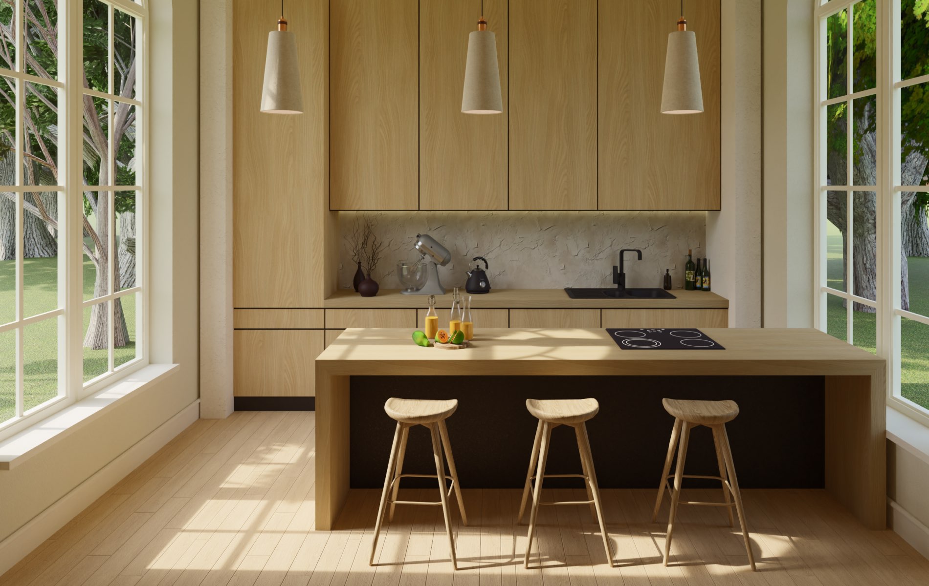 On device ray-tracing rendering with Cycles.