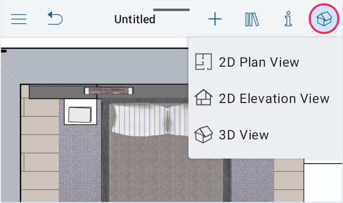Ikony 2D i 3D na pasku narzędzi w wersji Pro