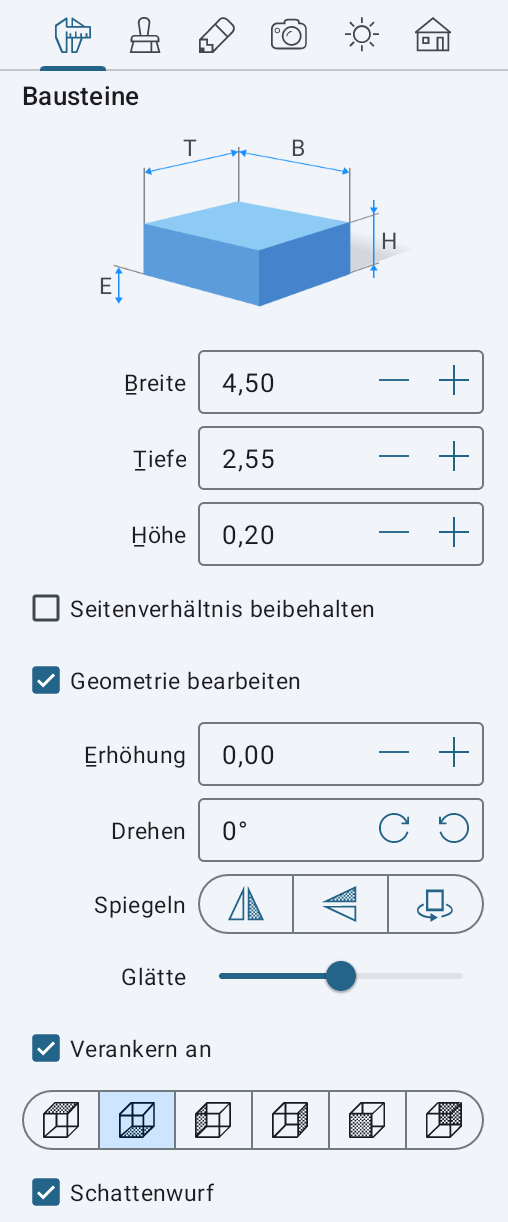 Bausteinparameter