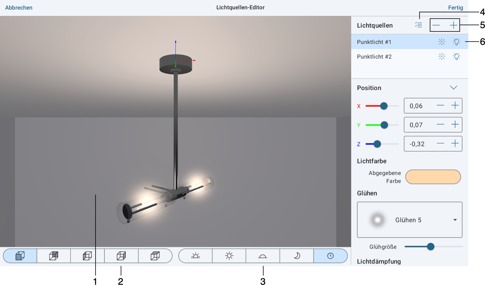 Lichtquellen-Editor