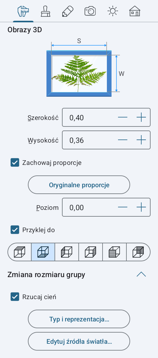 Parametry obrazów 3D