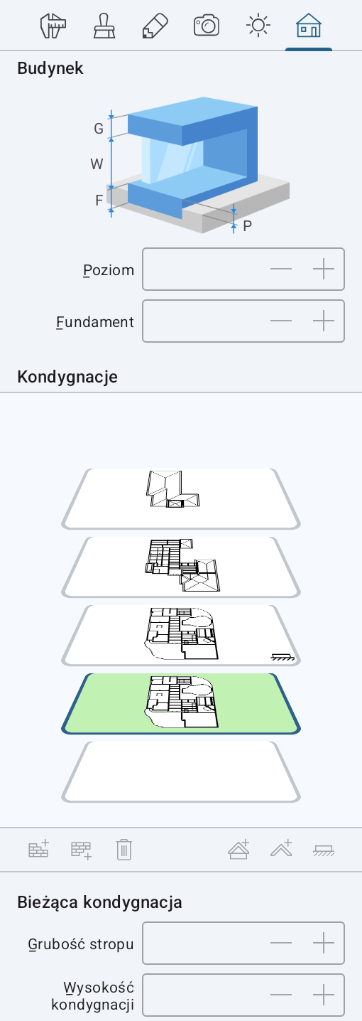Podgląd poziomu Działki w Inspektorze.