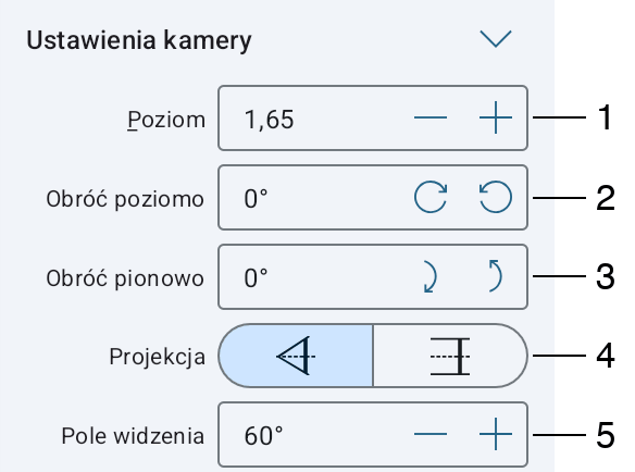 Ustawienia kamery
