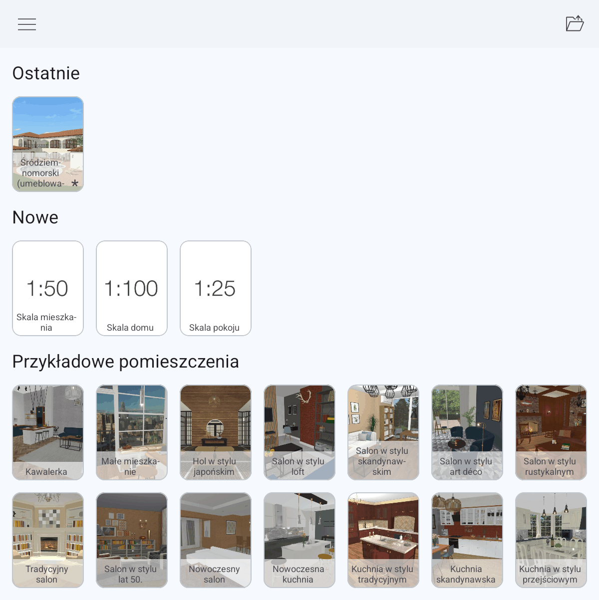 Galeria projektów