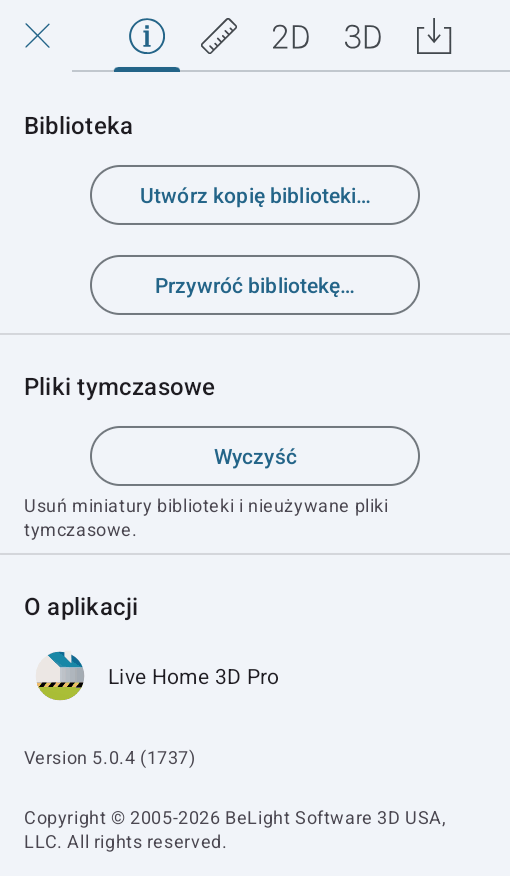 Tworzenie kopii zapasowej i przywracanie biblioteki