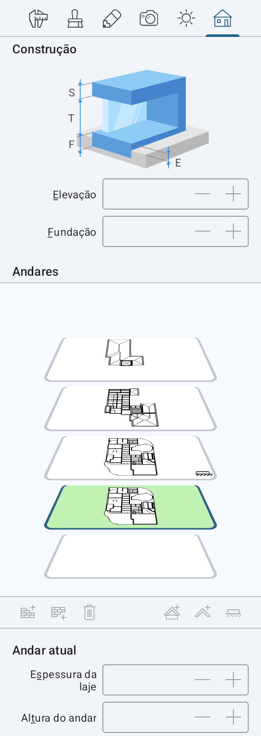 A visualização do nível do Lote no Inspetor.
