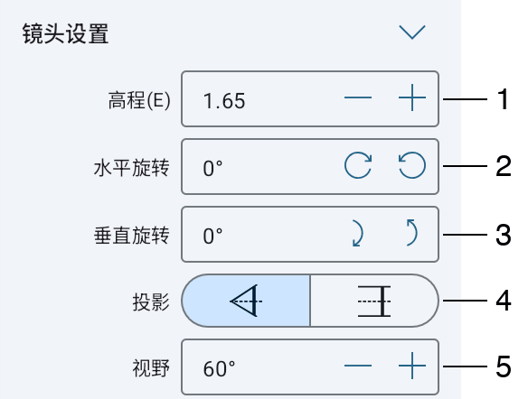 镜头设置