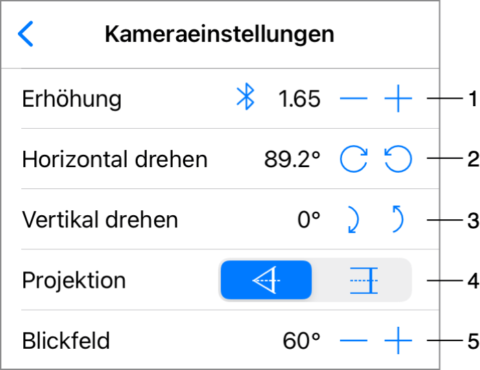 Kameraeinstellungen