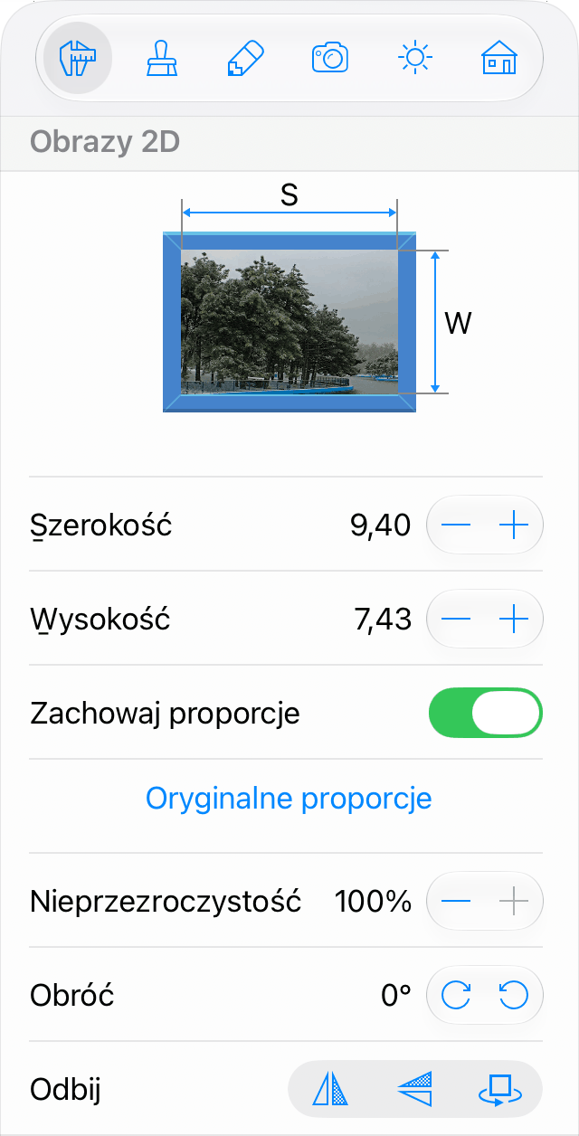 Właściwości obrazu w Inspektorze
