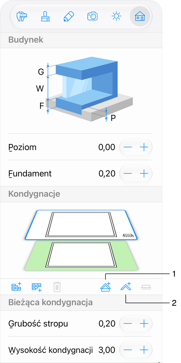 Dodawanie dachów