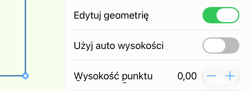 Inspektor z zaznaczonym punktem terenu.