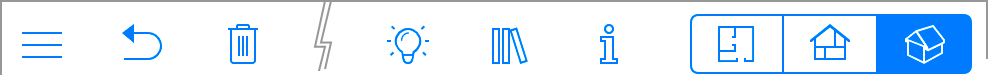 Barre d’outils dans la vue 3D