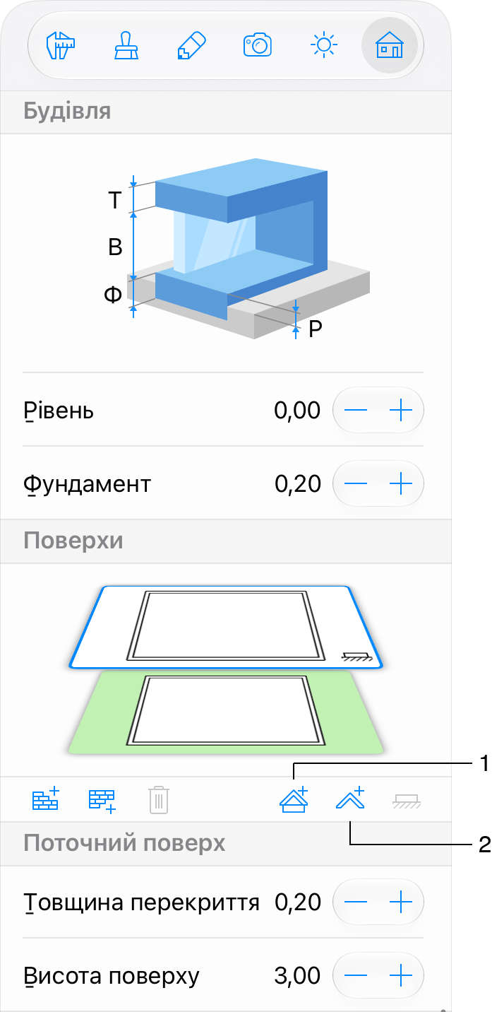 Додавання дахів