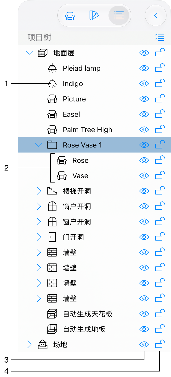 项目树