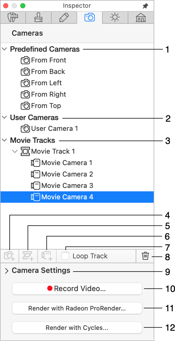 Camera Properties