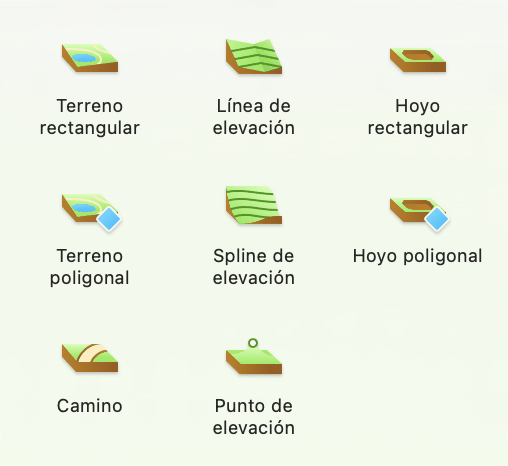 Herramientas para modelar el terreno