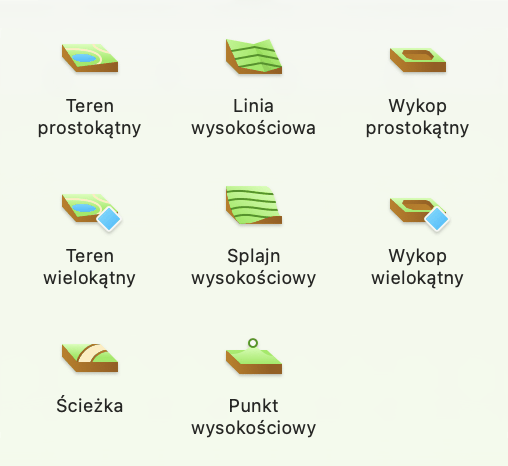 Narzędzia do modelowania terenu