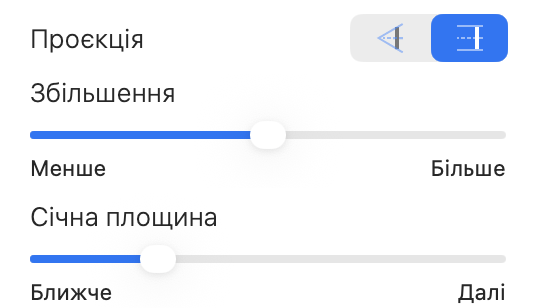 Параметри камери