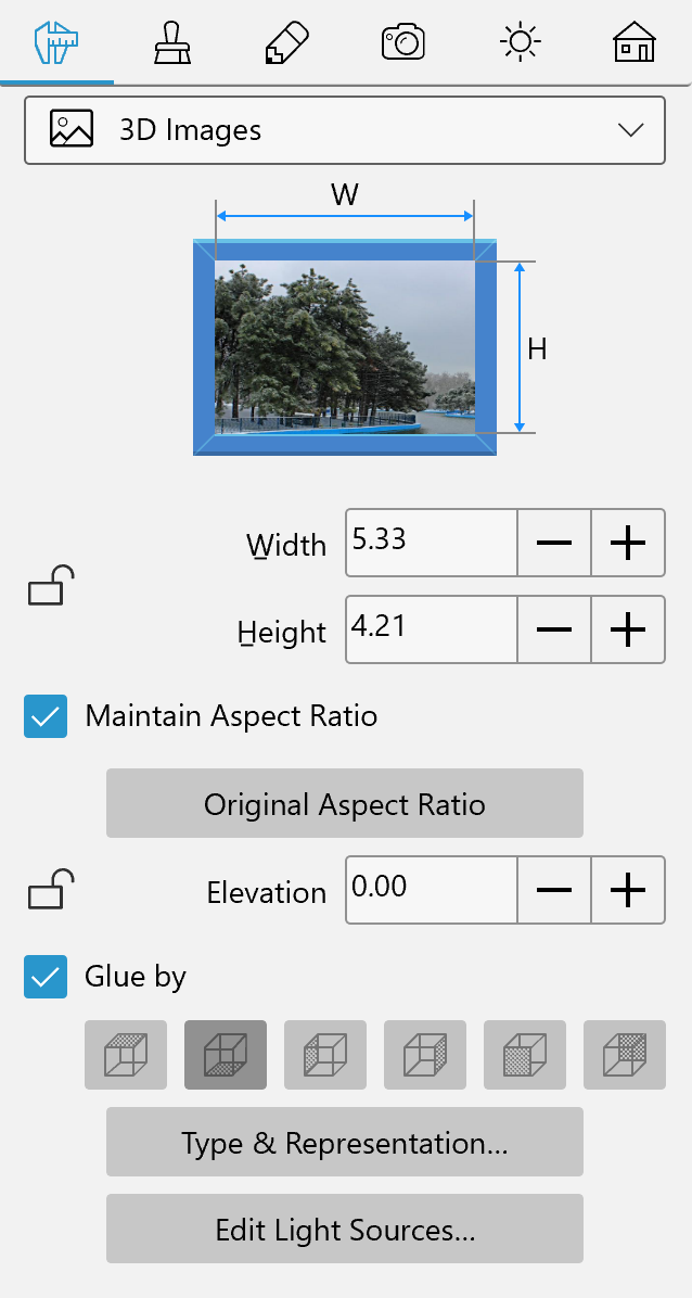 Parameter von 3D-Bildern