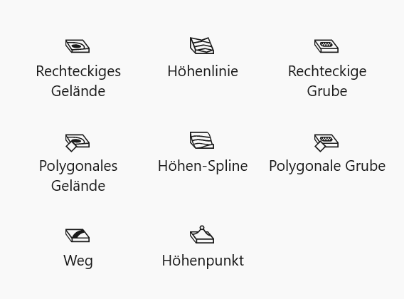 Werkzeuge zur Geländemodellierung