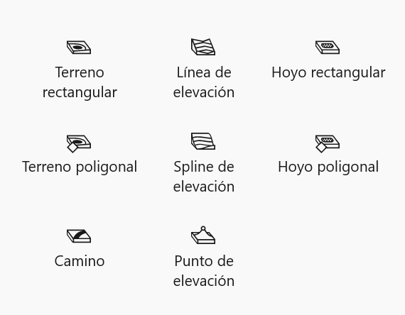 Herramientas para modelar el terreno