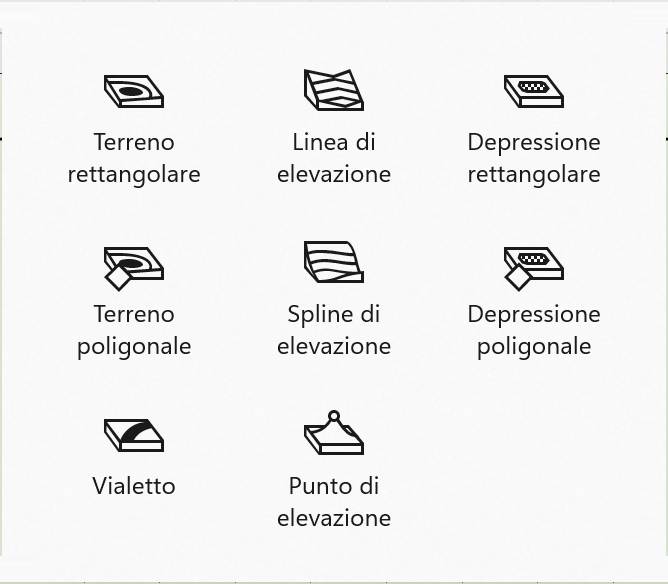 Strumenti per la modellazione del terreno