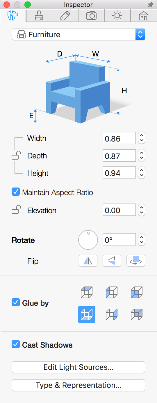 Furniture Parameters