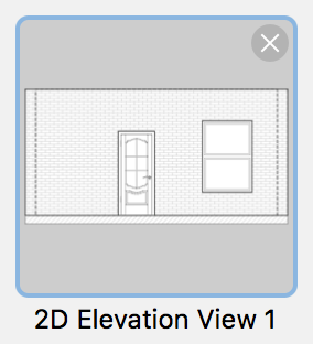 Delete elevation view