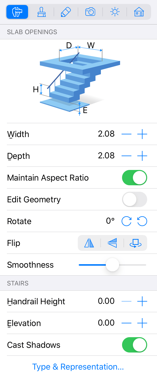 Staircase Parameters